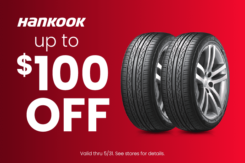 $100 Off Hankook Tires