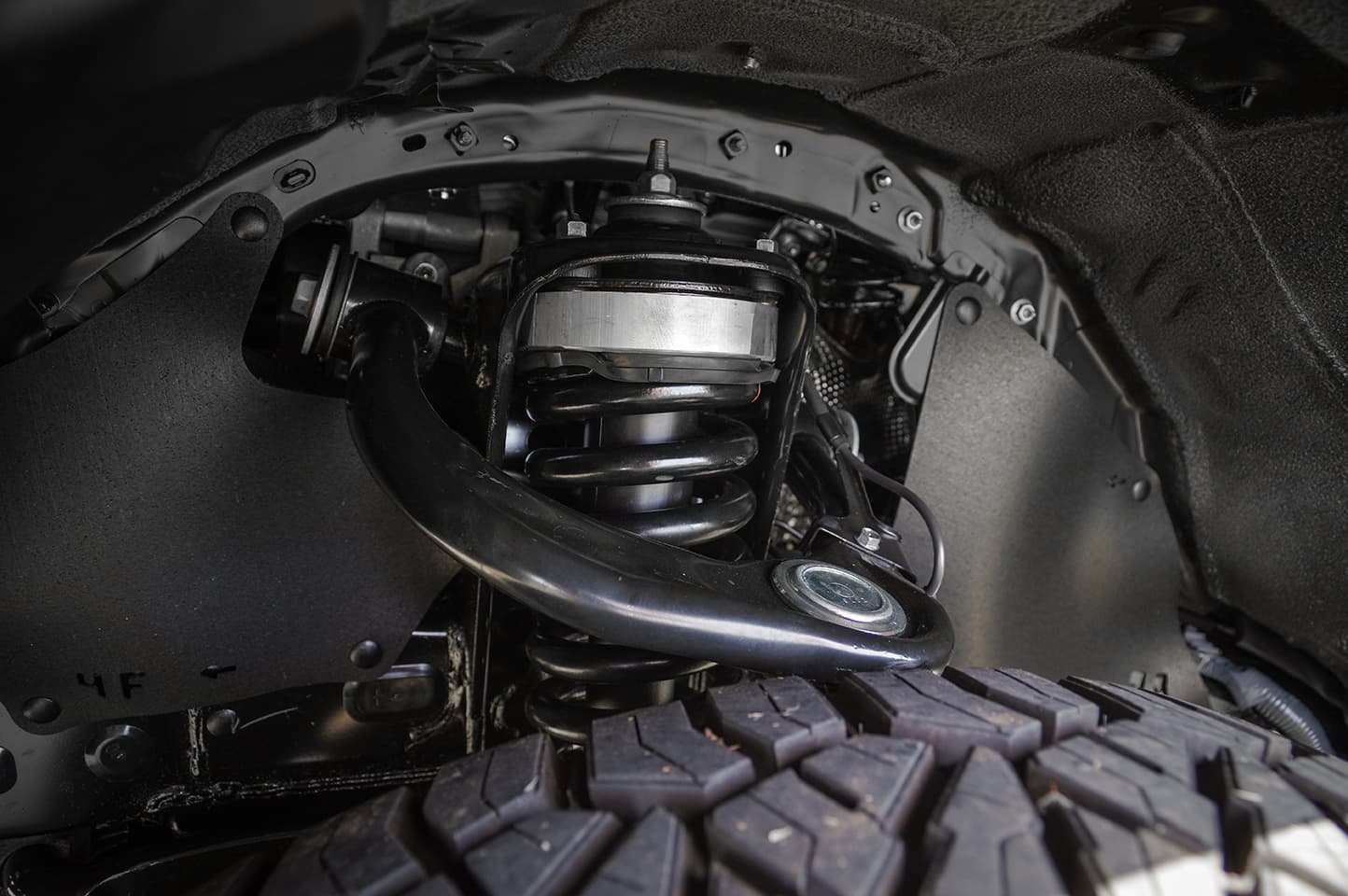 View of shocks and struts