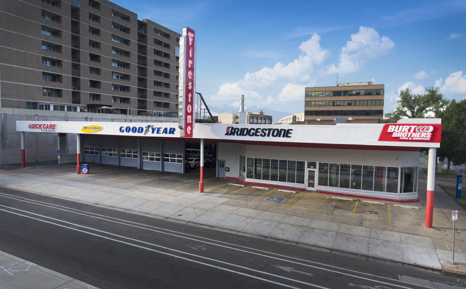 Burt Brothers Tire and Service in Downtown Salt Lake City, Utah