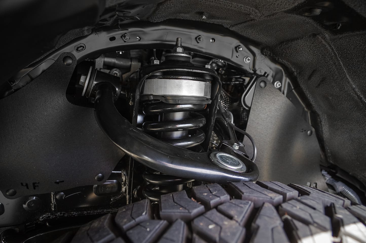 View of shocks and struts