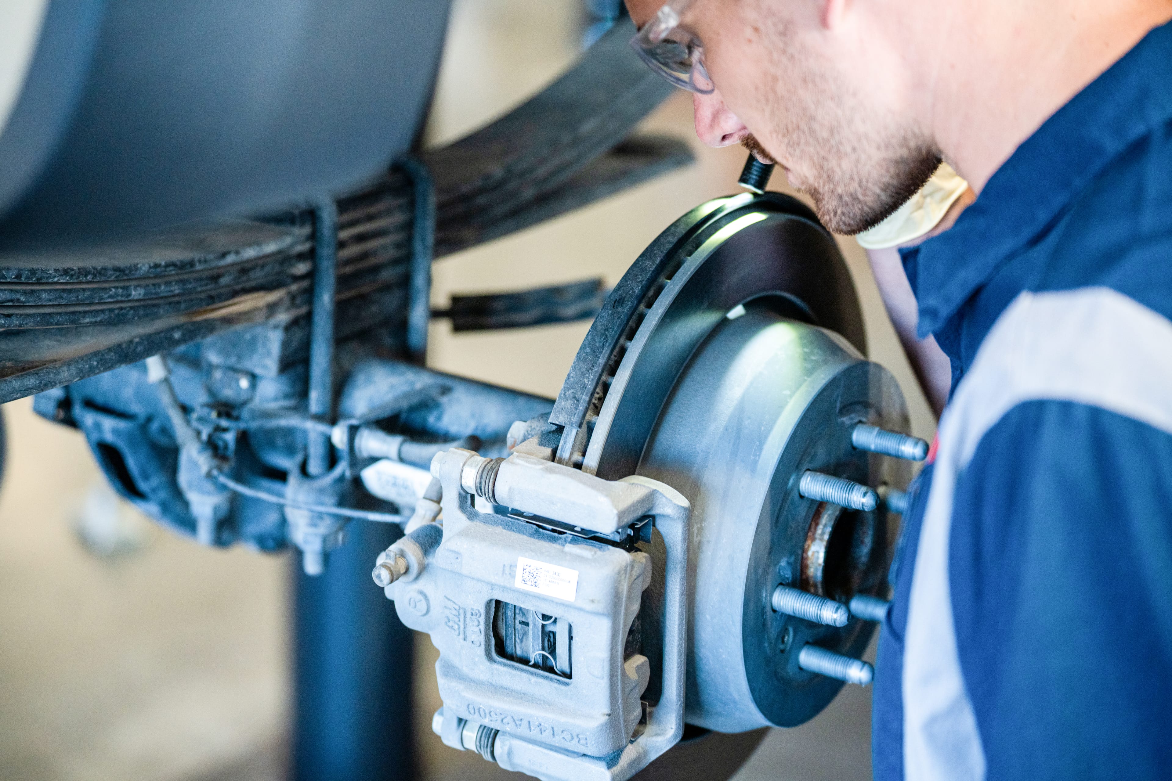Brakes inspection by Burt Brothers specialist